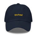 etched gold thread design